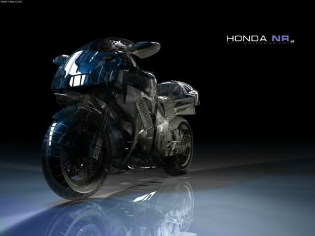 un moto  honda